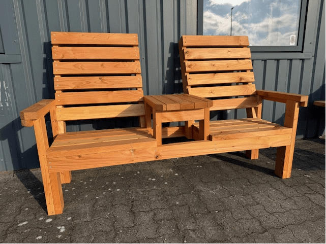 udendørs møbler, huset venture ringkøbing, kaffebænken, dobbelt havestol