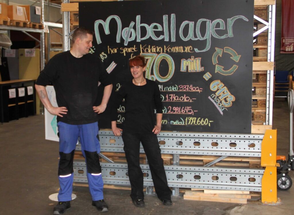 møbellager, kolding kommune, huset venture, fleksjob, socialøkonomisk